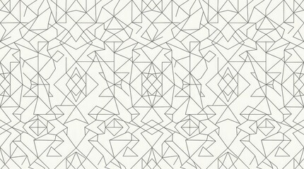 Obraz premium Geometric abstract line art design with intersecting lines and shapes on a white background for creative projects and modern aesthetics