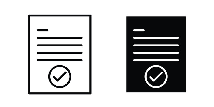 Documents icon elements. icon in trendy flat and stroke style