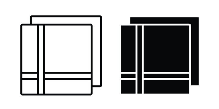 Handkerchief icon elements. icon in trendy flat and stroke style