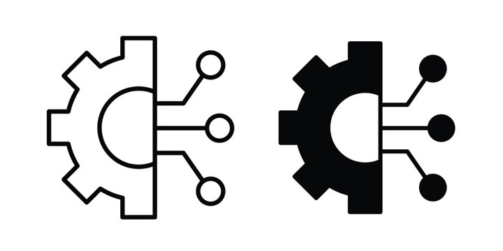 Mass customization icon elements. icon in trendy flat and stroke style