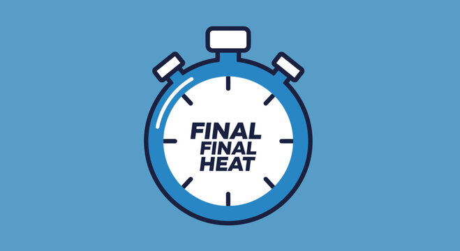 Stopwatch Depicting the Final Stretch of Competition or Deadline Approaching Urgently