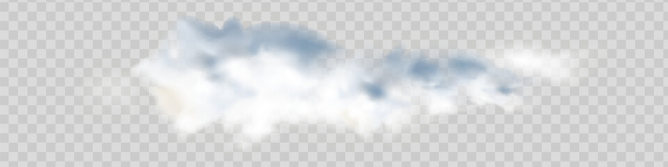 Transparent special effect stands out with fog or smoke. White cloud vector. © kume111000
