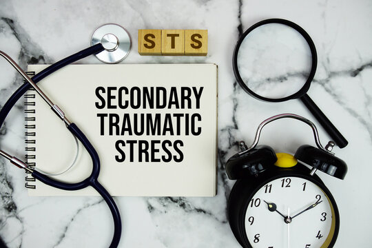 STS Secondary Traumatic Stress text of healthcare and medical concept