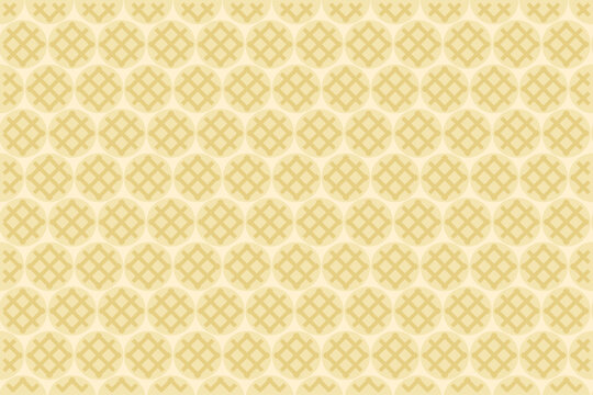 Japanese melon bread pattern background illustration