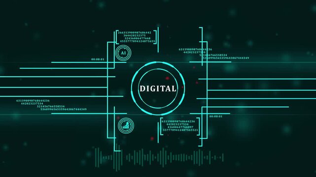 Concept of digitization of business processes and modern technology. Digital transformation.