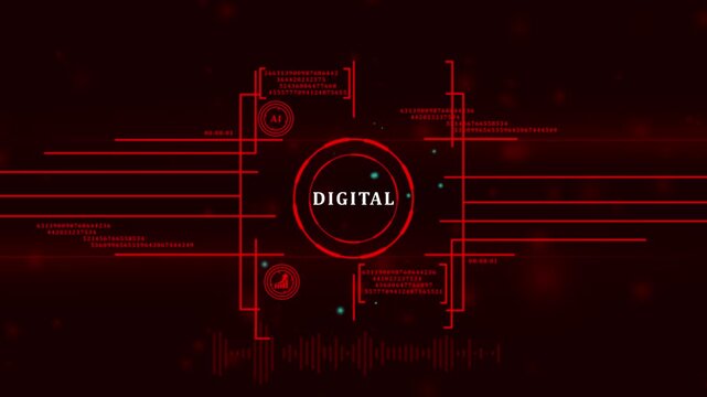 Concept of digitization of business processes and modern technology. Digital transformation.
