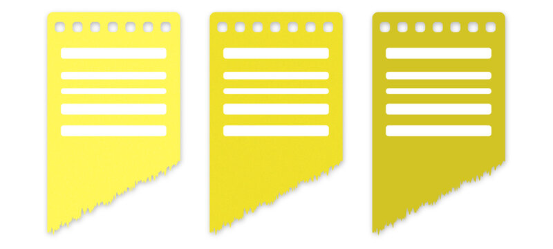 set of colored folders