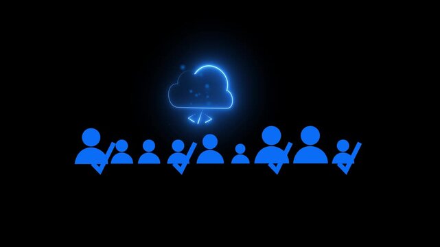 AI technology resources and digital recruitment technology. Online job search system, smart resume screening, candidate selection, future workforce management, and cloud data analysis concept 4k
