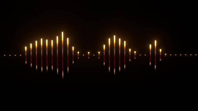 Vibrant Neon Audio Spectrum Equalizer with Multi-Color Transitions