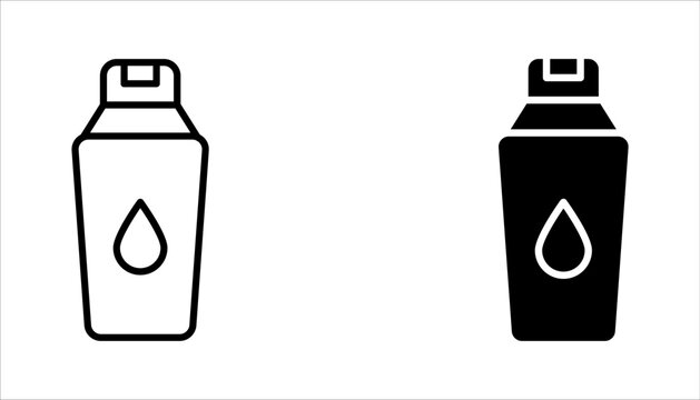 Tumbler thermo cup icon set. Reusable coffee. vector illustration on white background