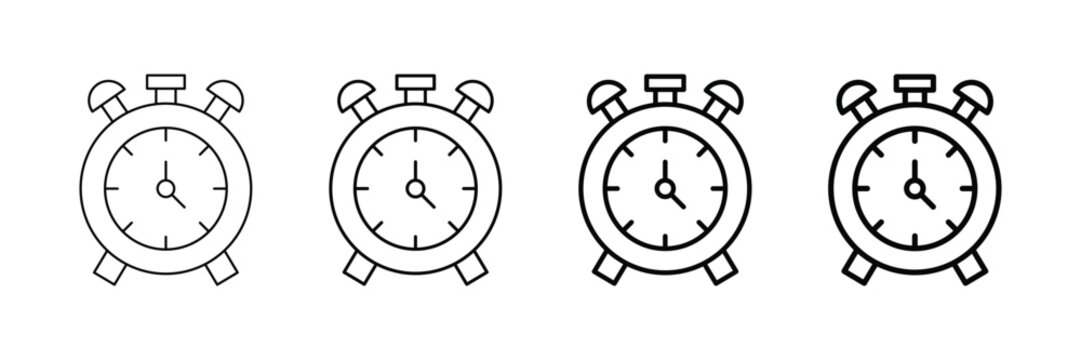 Timer Icon Set Different Style Collection