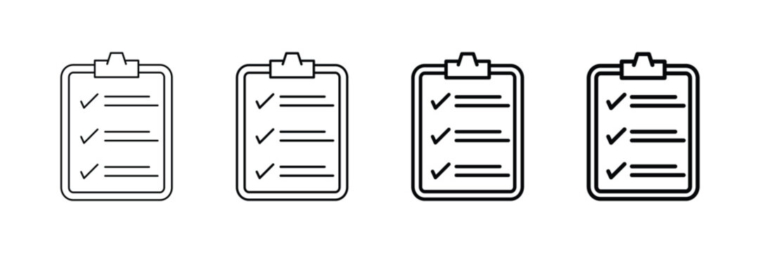 To Do List  Icon Set Different Style Collection