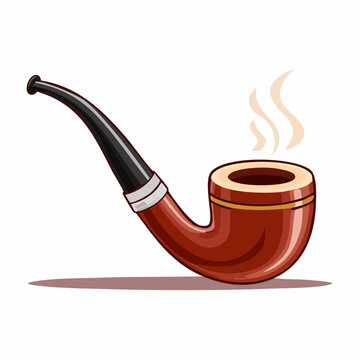 Illustration of a Smoking Pipe
