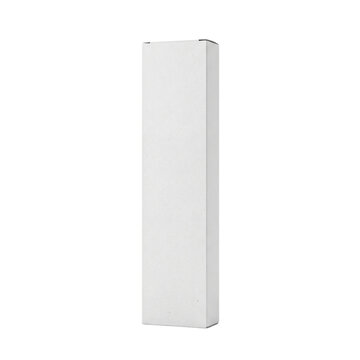 Tall slim white rectangular box mockup
