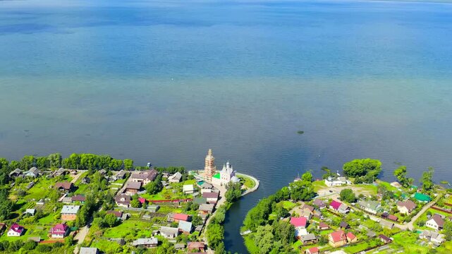 Pereslavl-Zalessky, Russia. Church of the Forty Martyrs of Sebastia at the Novospassky Monastery, or the Temple of the Forty Martyrs of Sebastia in the Spasskaya Sloboda, or the Church of Sorokasvyat