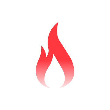 Vector Illustration of a Burning Fire Icon