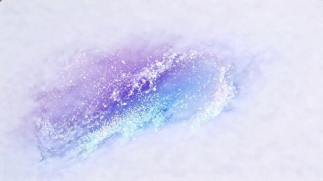 Colorful powder explosion