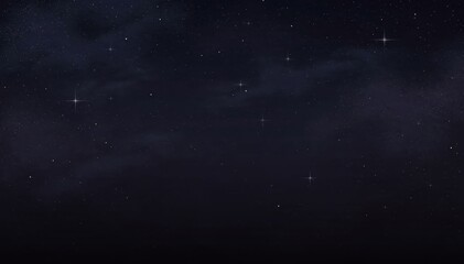 Fototapeta premium Starlit Night Sky: A serene expanse of the night sky, adorned with countless stars, evokes a sense of wonder and tranquility, perfect for inspiring thoughts and ideas.