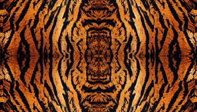 虎柄のパターン背景素材_Tiger pattern background