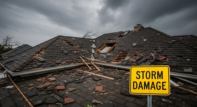 Dramatic Disaster Destruction Scene