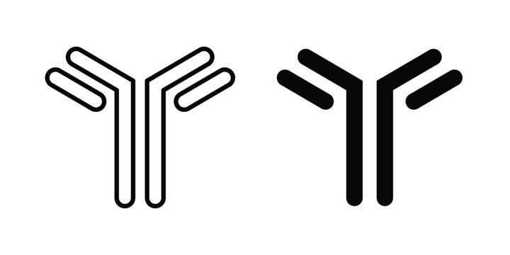 Antibody icon elements pack. icons suitable for projects