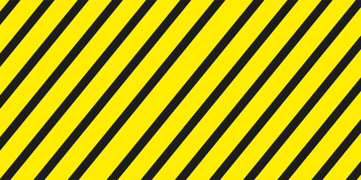 Warning yellow black diagonal stripes line. Safety stripe warning caution hazard danger road vector sign symbol