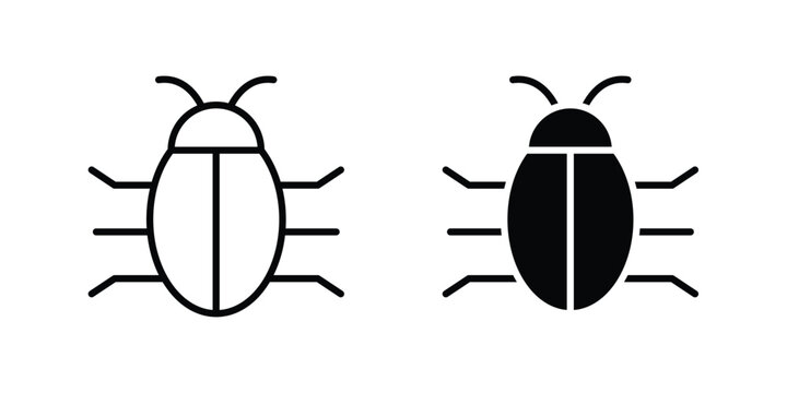 Bedbug icon elements pack. icons suitable for projects