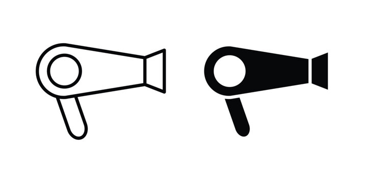 Blow dryer icon elements pack. icons suitable for projects