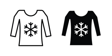 Naklejka premium Christmas sweater icon elements pack. icons suitable for projects
