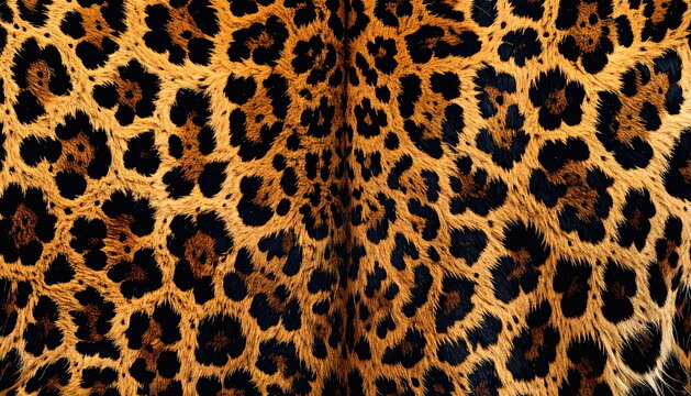 ヒョウ柄のパターン背景_Leopard print pattern background	