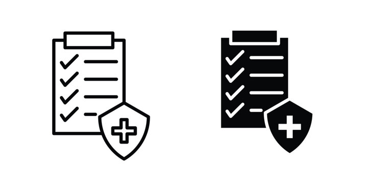Health insurance icon elements pack. icons suitable for projects