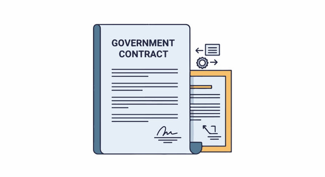Official document with signature, symbolizing government agreement or contract