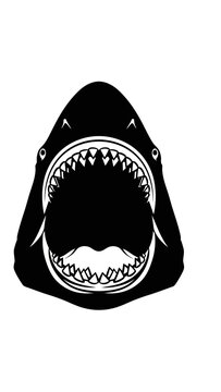 Aggressive Shark Mouth Open, Sharp Teeth, Danger, Predator, Ocean Threat