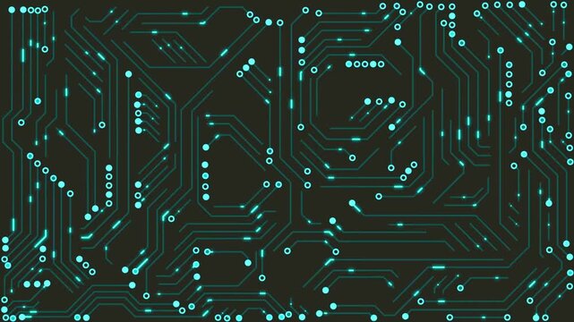 blue circuit board background