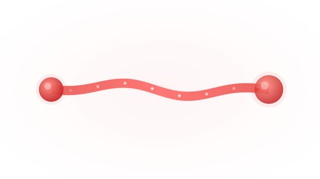 Flowing Ribbon Blood Transfer Donor to Recipient Connection Medical Loop 4K