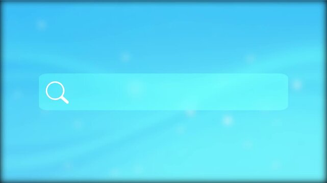 Minimalist Internet Browser Search Bar Abstract Light Blue Motion Graphics Liquid Background User Interface Web Design Navigation Graphic Element