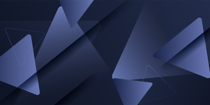 Abstract blue background with geometric arrows and simple shape pattern elements concept design. Simple and trendy banner style. Vector Eps10