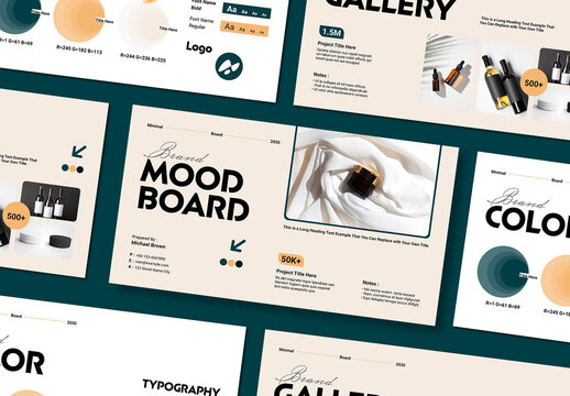 Brand Mood Board Template Layout