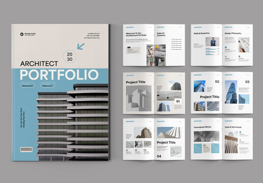 Architecture Portfolio Template Layout