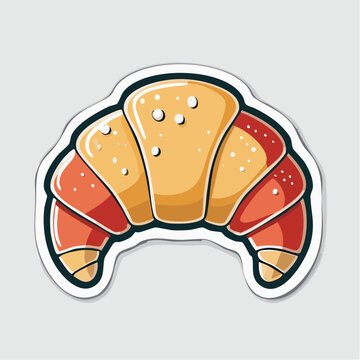 Stylized Croissant Illustration