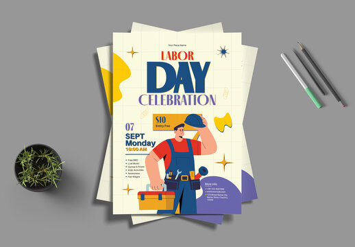 Labor Day Celebration Event Flyer Template