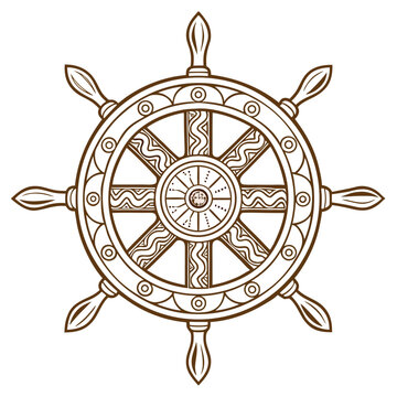 nautical steering wheel