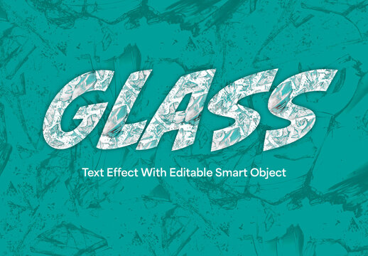 Realistic Broken Glass Text Effect with Smart Object