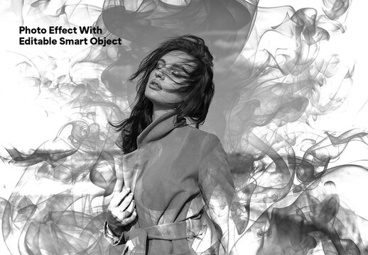 Smoke Dispersion Photo Effect With Editable Smart Object