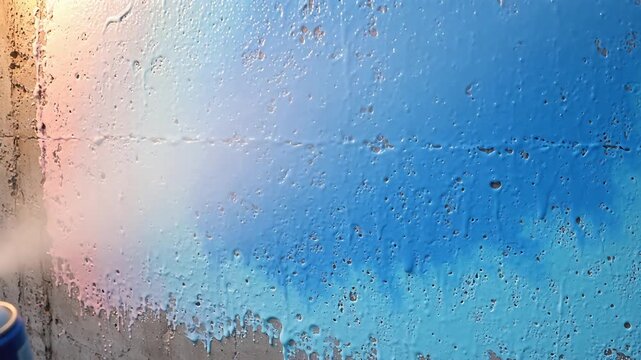 The Sublime Transformation: Spray Paint Texture Blooming