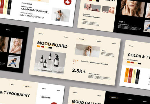 Minimal Mood Board Template Layout