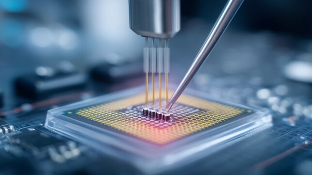 Precision Electronic Component Testing and Assembly Process