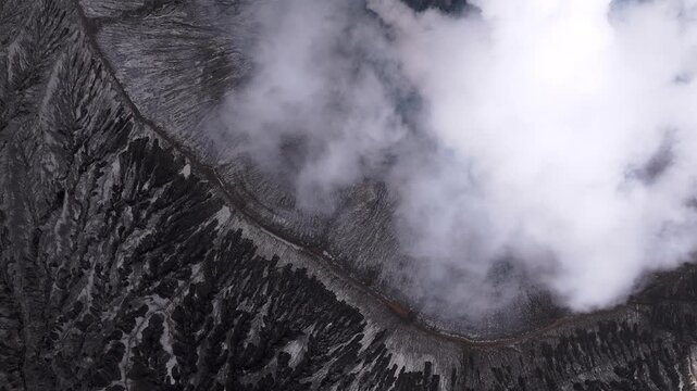 Java Island Indonesia Stunning Nature Landscape Featuring Mount Bromo Volcano