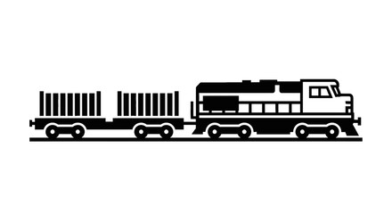 Black and white train locomotive engine. © Cctv