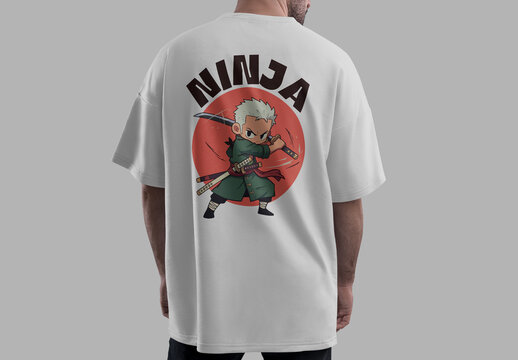 Anime Ninja Samurai Warrior Tshirt Design